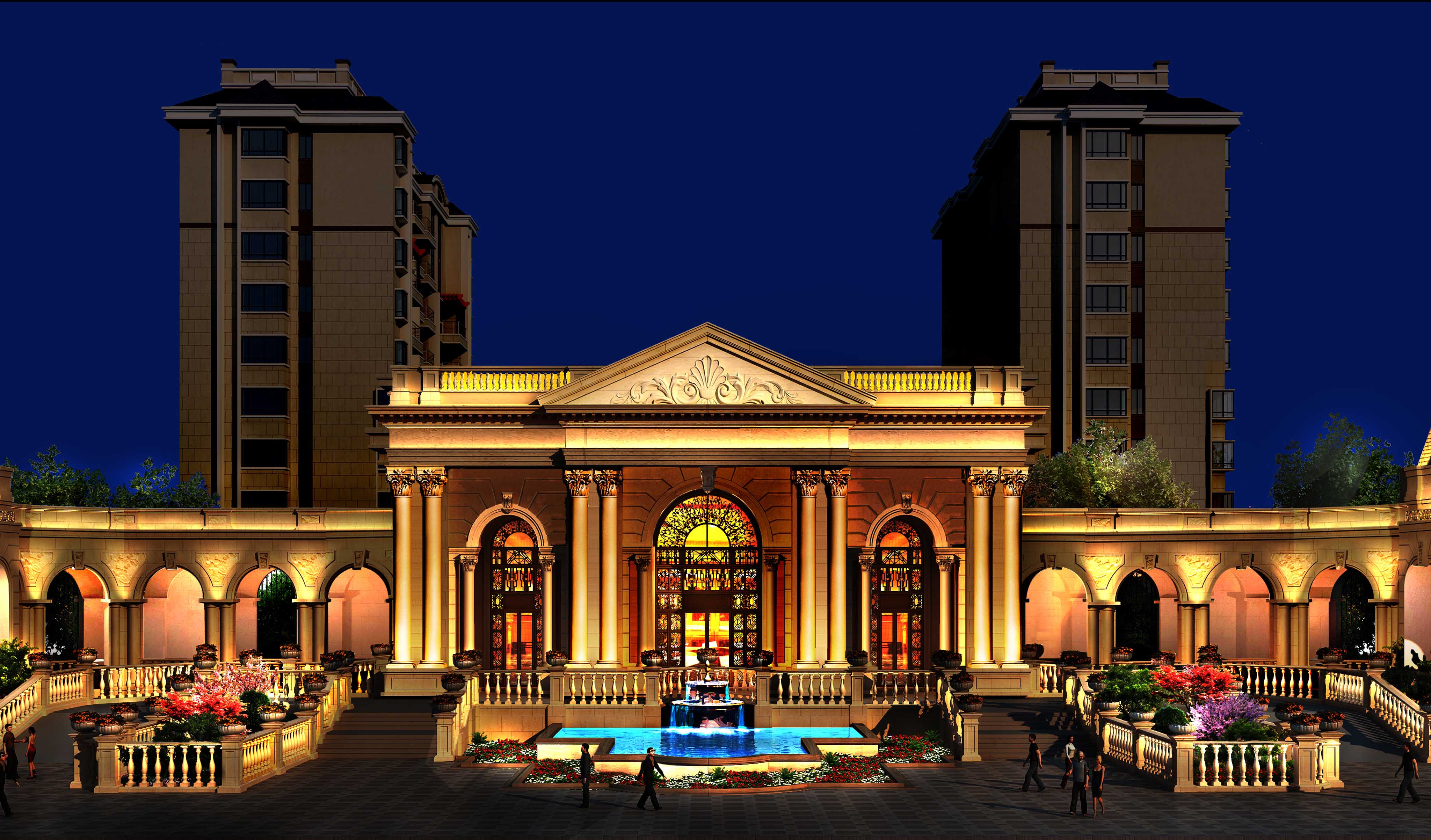 綠朗時(shí)光售樓部亮化工程